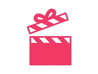 Movie Gift Logo bithday bow box branding design film gift graphic design happy logo logoconcept logodesign logoforsale logoidea logoinspiration logoinspire movie production ribbon roll