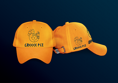 mocaps logo Greece Piz 3d animation branding cap graphic design logo logo pizza mocaps motion graphics pizza ui