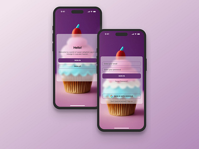 Bakin Login Screens app branding design graphic design illustration logo typography ui ux vector