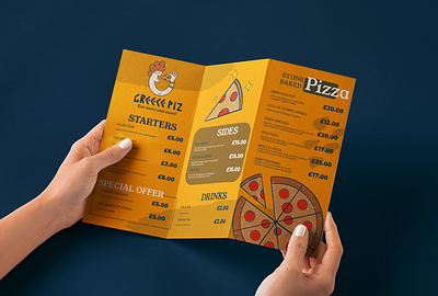 menu Greece Piz 3d animation branding graphic design logo menu motion graphics pizza logo ui