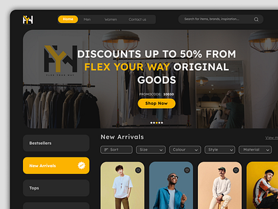 Ecommerce website clothing daily ui ecommerce fashion figma landing page minimal sell shop store style ui ux website