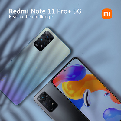 Redmi Note 11 pro+ 5G branding graphic design