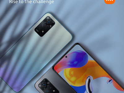 Redmi Note 11 pro+ 5G branding graphic design