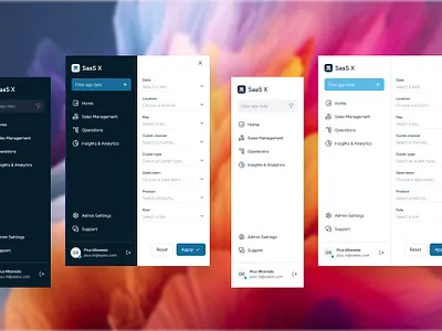 SaaS Dashboard Navigation figma product design ui design ux design