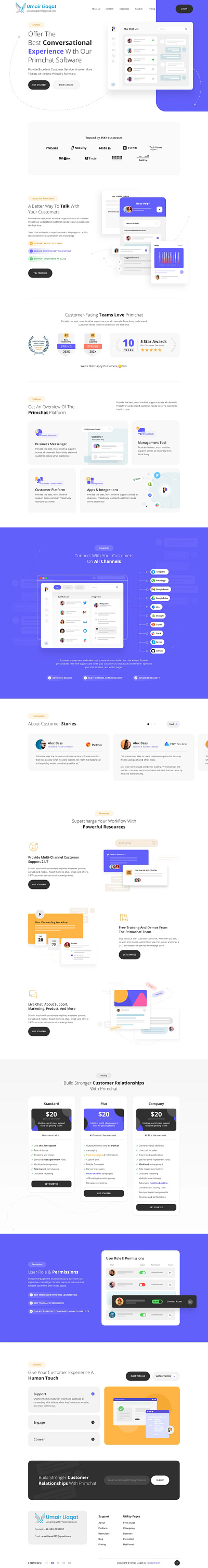 Chat Software UI UX with Dashboard ✨ app development dashboard data visualization landing page landing page design mobile app