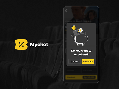 Checkout Pop-up for Mycket App - DailyUI checkout dailyui movie payment popup ui ux
