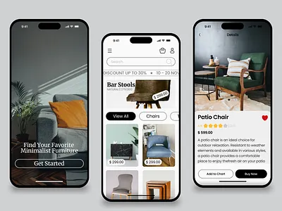 Furomah - Mobile Apps app clean clean ui decoration design furniture furniture app homedecor interior interior design ios marketplace minimalist mobile mobile ui product design store ui uiux ux