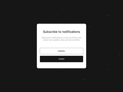 Daily UI #5 - Simple popup black challenge concept daily ui notification popup ui webdesign white window