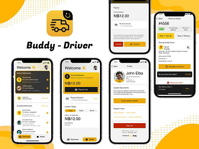 Buddy – Driver 3d mobile application ui
