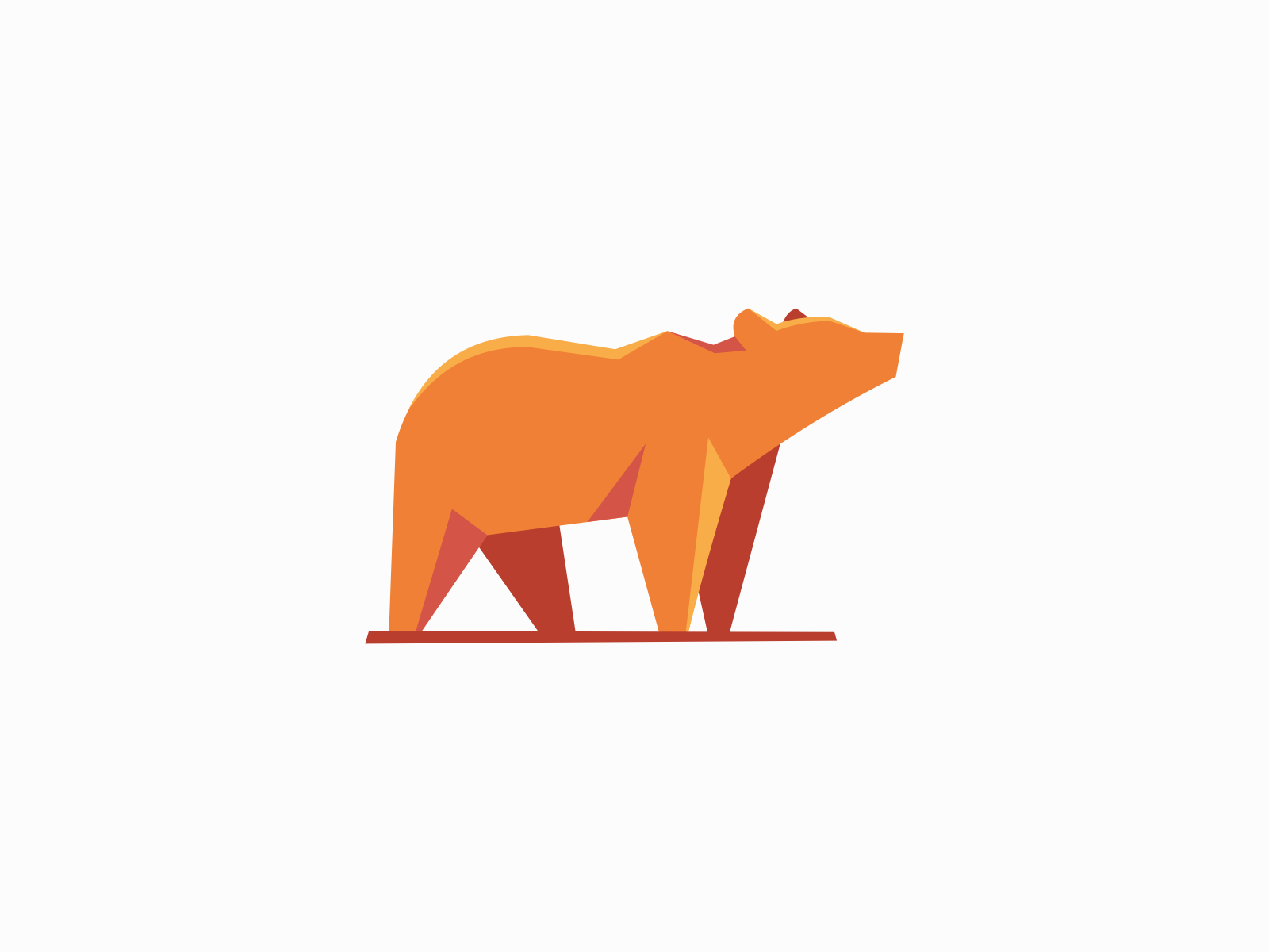 Geometric Bear Logo by UNOM design on Dribbble