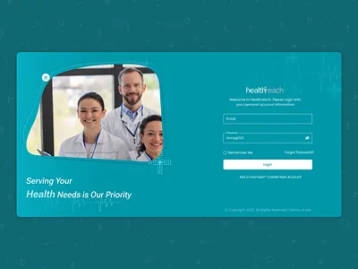 Login Page - Health design health loginpage ui