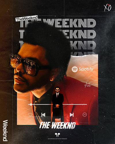 The Weeknd Poster design graphic design music poster posterdesign weeknd
