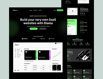 SAAS Landing Page saas ui ui design user interface web design