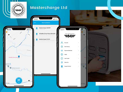 Mastercharge Ltd – Charging Station Finder App ui