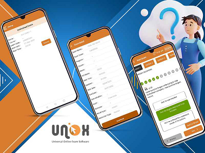 UNOX Portal – Paperless Exams Management App ui