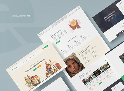 Charita – Free Single Page Charity Homepage Design UI Kit adobe charity donation psd template ui website design