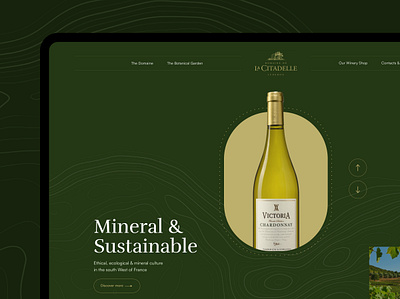 Domaine de la Citadelle bottle graphic design ui web webdesign wine
