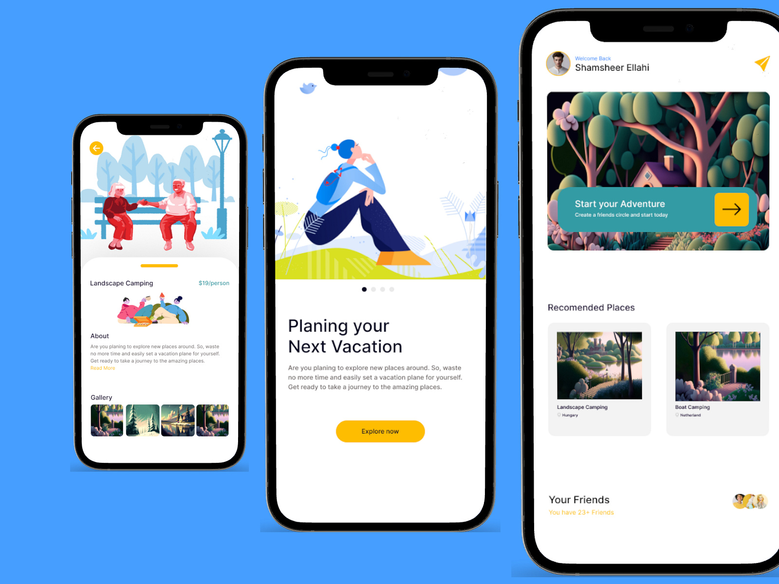 Vacation App Design by Shamsheer Ellahii on Dribbble