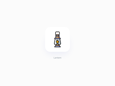 Lantern icon halloween lantern vector