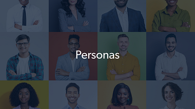 Personas Cover graphic design ui