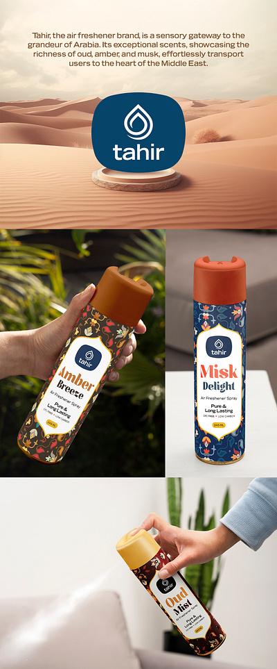 Tahir - Air Fresheners - Branding & Package design air freshener branding package design perfume