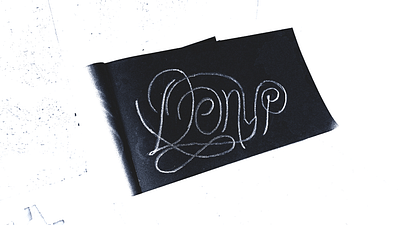 Deny - WIP (Lettering Issue 2 — Monoline Lettering) branding creative lettering custom lettering decorative letterign design design inspiration detailed draft elyamanybeeh graphic design hand lettering lettering ideas lettering inspiration logotype ornamental sketch traditional lettering typography vintage lettering work in progress