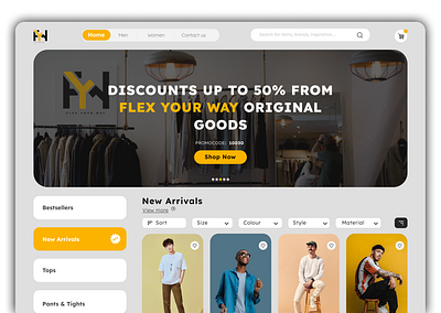 Ecommerce website clothing daily ui ecommerce figma landing page minimal sell shop store style ui ux website