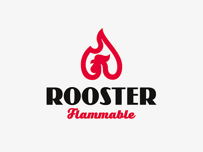 Rooster bird concept design logo rooster