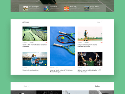 All World Tennis In One News Website alev blog creative design desktop digital design studio figma interface modern news responsive sport ui ux web design webflow website