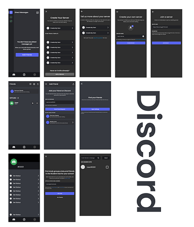 Discord Design Recreation 2023 adobe app branding design figma ui ux