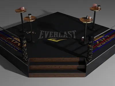 3D decoration boxing ring 3d boxing decoration ring
