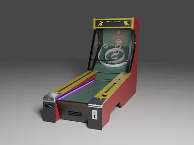 3D skeeball machine 3d arcade machine skeeball
