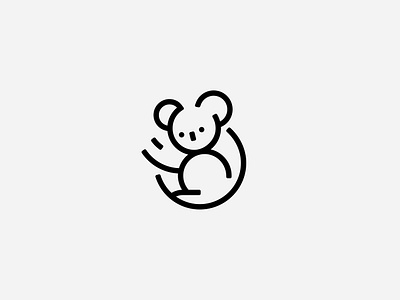 Koala Bear animal bear branding branding design design graphic design graphicmark idenity illustration logo symbol vector w91 workshop91