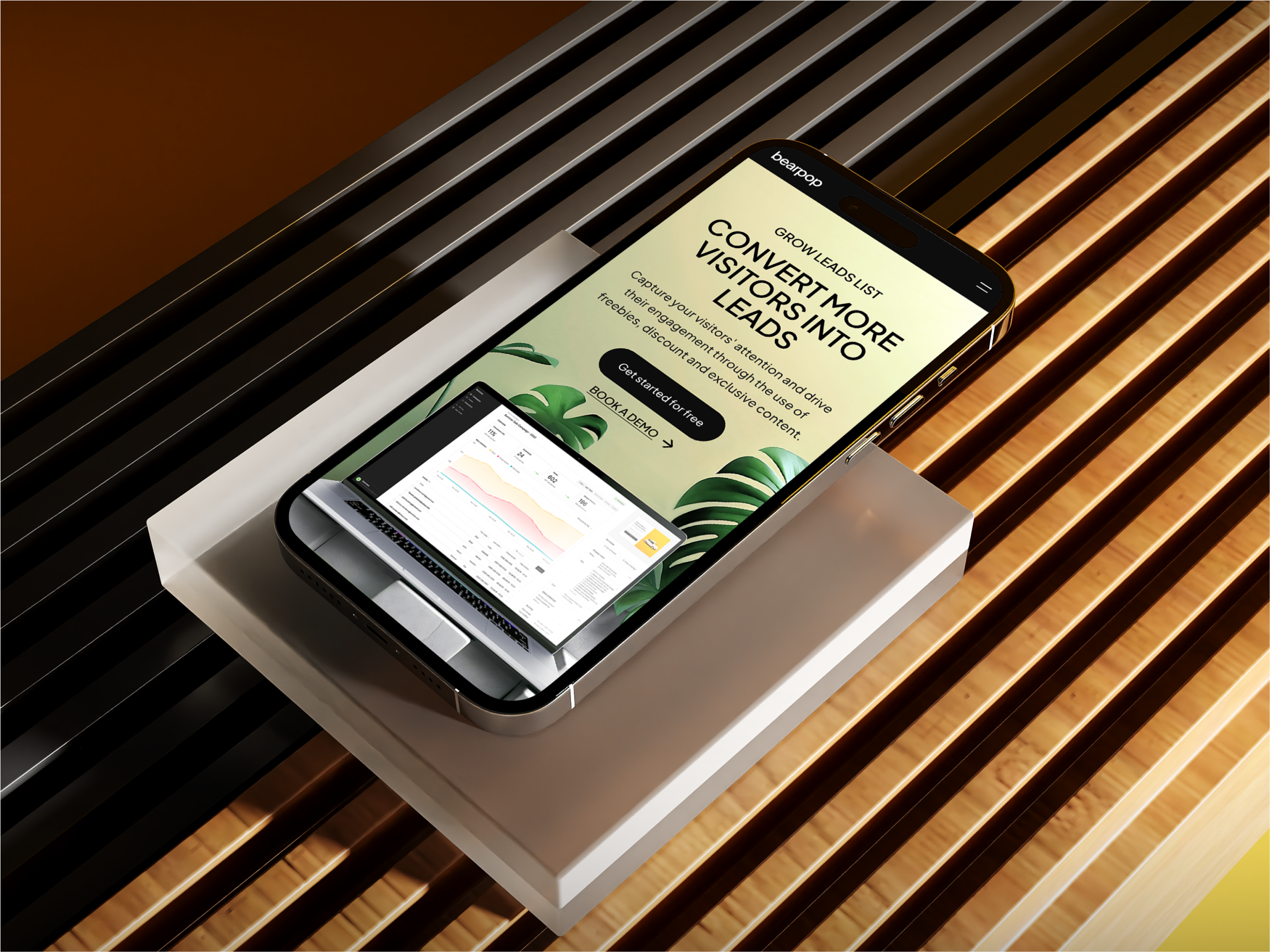 Bearpop - Mobile Homepage ui ux web design website website design website development