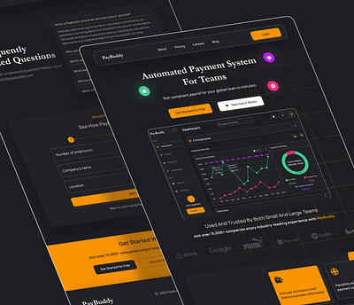 PayBuddy - A compliant payroll system automate dashboard hr payroll product design tool ui ui ux web design website