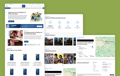 Website to showcase mobile apps for Differently Abled Person ui uiux website