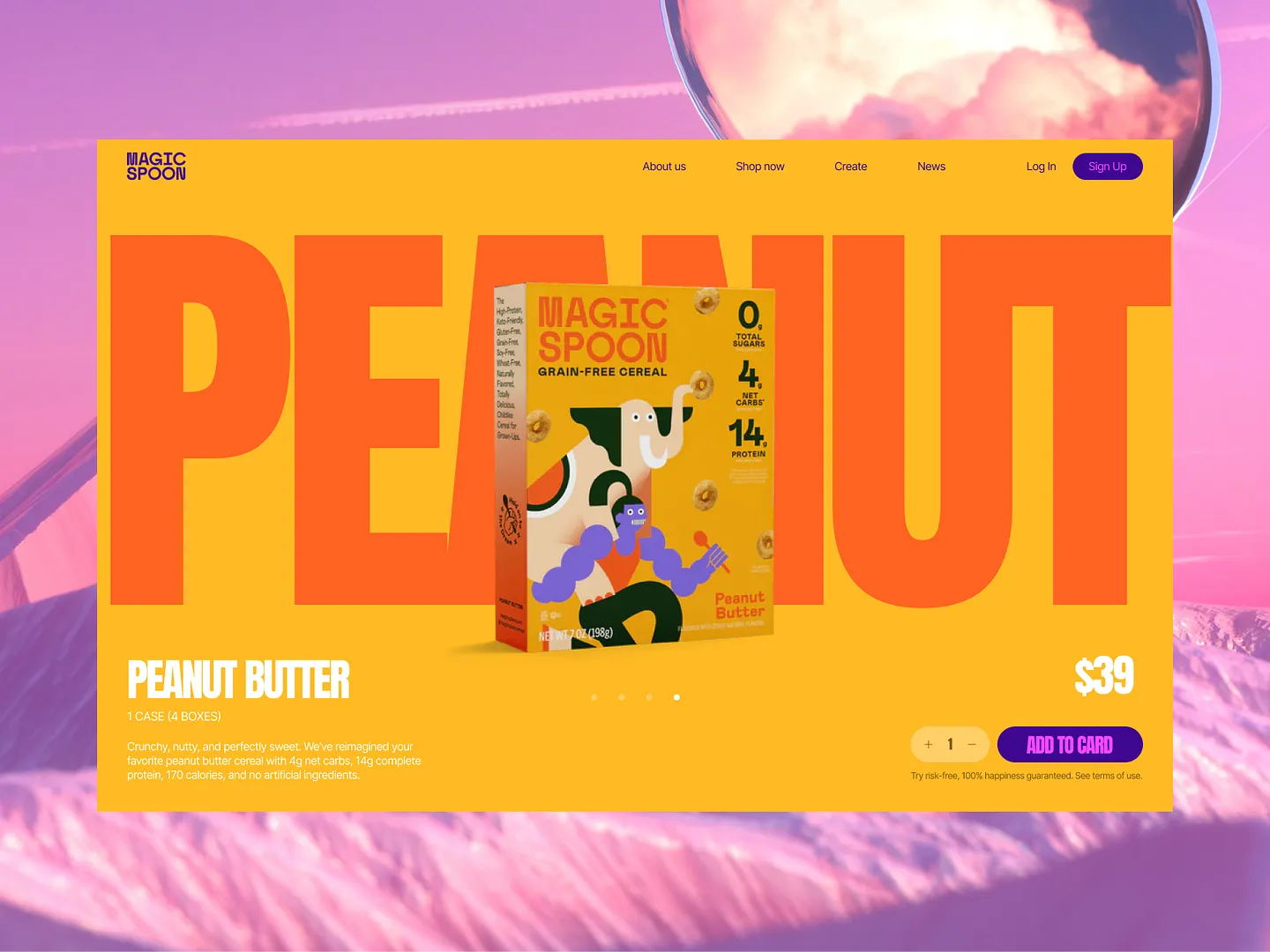 Vibrant Nutrition Website Design for Magic Spoon