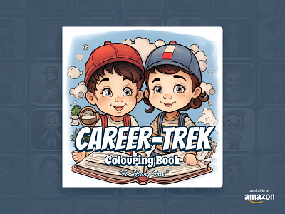CAREER-TREK: A Colouring Book For Young Ones 🎨 amazon product book careers children colouring colouring book drawing future illustrations inspire jobs kids painting paperback professions relax simple art square book toddlers worldwide