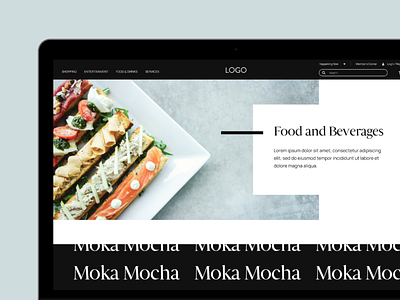 Food & Beverages food and beverages responsive ui website