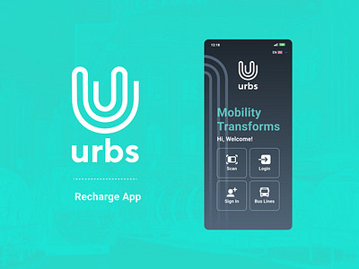 URBS - Recharge App app design thinking interaction design interface design mobile mobility product design recharge topup ui ux