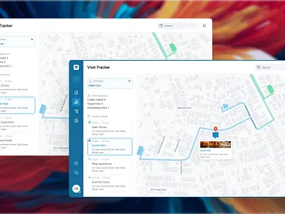 Saas Dashboard - Visit Tracking Exploration dashboard design figma product design saas ui design ux design