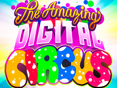 Amazing Digital Circus! amazing digital circus branding caine circus colors graphic design illustration lettering logo pomni