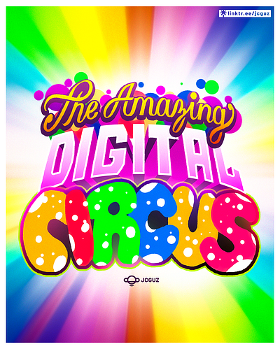 Amazing Digital Circus! amazing digital circus branding caine circus colors graphic design illustration lettering logo pomni