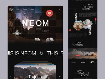 NEOM - Web design design landing page ui web design