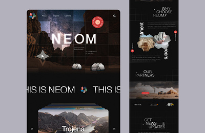 NEOM - Web design design landing page ui web design