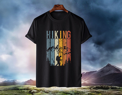 Hiking Adventure T-Shirt Design.