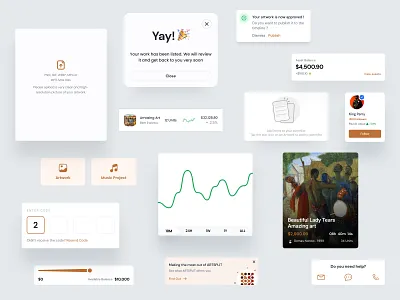 Art Platform app art clean components design designsystem graph mobile mobiledesign typography ui userexperience userinterface ux