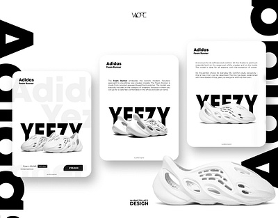 Дизайн карточки товара Yeezy foam runner branding cards goods graphic design infographics logo marketplace marketplace design marketplaces minimalism ozon wb wildberries вайлдберриз графический дизайн инфографика карточки товаров маркетплейс минимализм рич контент