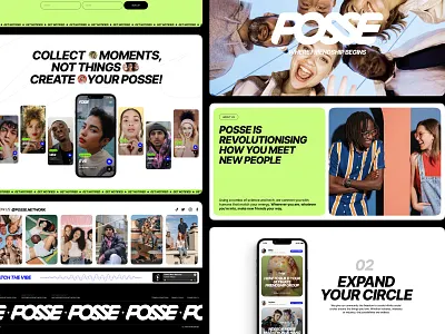 Posse Web Design branding communication design friends graphic design interaction design interface people social ui user experience user experience design user interface ux web web design web layout web marketing web ui website