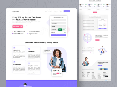 Service page design about us website essay service website essay website footer design minimal web minimal website modern service page service page design service page website testimonial ui uiux web user reviews web design web footer web ui website sections website uiux